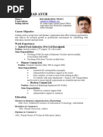 Ali CV (1) - Final. | PDF | Business