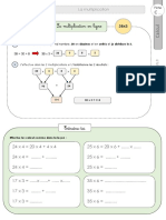 C - Ce1 Trace Ecrite Multiplication en Ligne