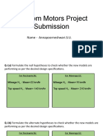 Random Motors Project Submission: Name - Annapoorneshwari.S.U