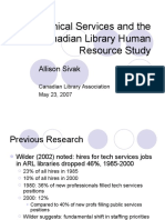 Technical Services and The 8Rs Canadian Library Human Resource Study