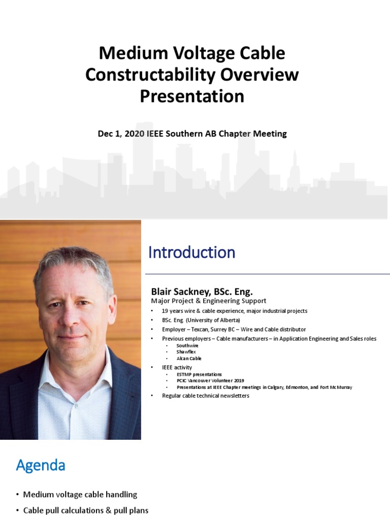 IEEE Medium Voltage Cable Constructability Overview Presentation Dec 1 ...