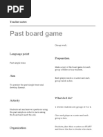 Past Board Game: Teacher Notes