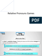 Relative Pronouns Games