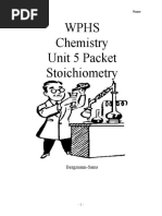 Wphs Chemistry Unit 5 Packet Stoichiometry: Bergmann-Sams