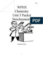 Wphs Chemistry Unit 5 Packet Stoichiometry: Bergmann-Sams