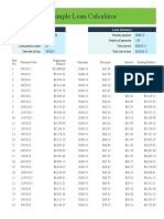 Excel Loan Calculator