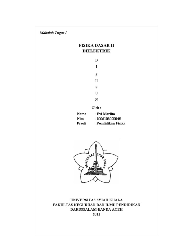 Makalah Fisika Dasar 2 Contoh Makalah
