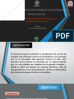 Proyecto Prototipo Híbrido de Molino de Agua Con Energía Hidráulica y Solar