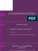 Consumption Function