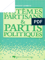 Systemes Partisans Et Partis Politiques by Vincent Lemieux