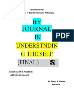 Fty Journal in Understndin G The Self: Bicol University College of Social Science and Philosophy