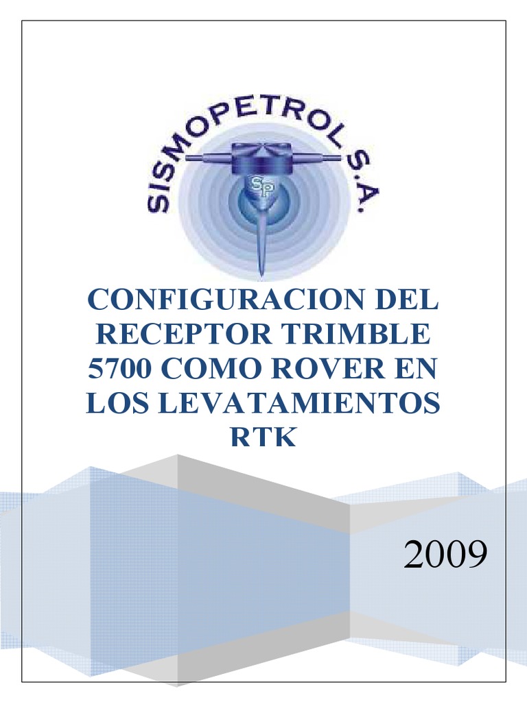 Configuración RTK Trimble 5700 como Rover | PDF | Radio | Electrónica