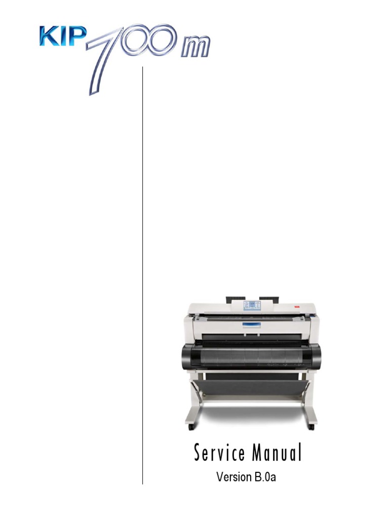KIP700 M Service Manual | PDF | Image Scanner | Paper