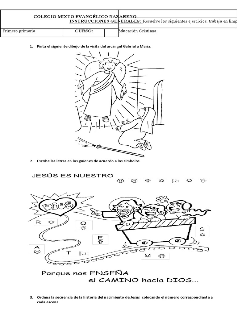 Hoja de Trabajo de Educación Cristiana | PDF
