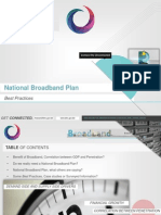 National Broadband Plan: Best Practices