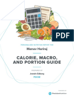 Calorie, Macro, and Portion Guide: Manav Hariraj
