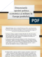 Dimensiunile Cooperării Politice, Economice Și Militare