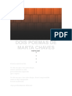 Dois Poemas de Marta Chaves