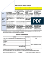 Rubrica Autoevalucion Matematicas