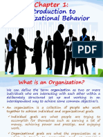 Introduction To Organizational Behavior