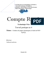 Travail Pratique nr.4: Technologie Web