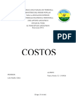 Informe Gerencia de Costos