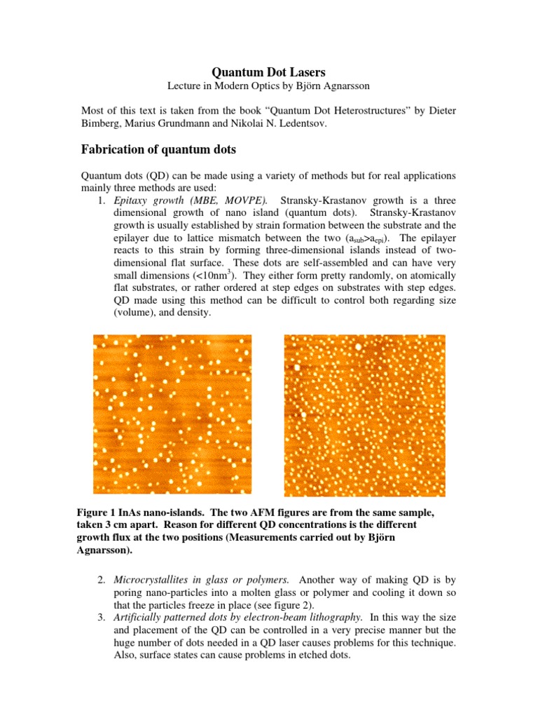 Quantum Dot Lasers BA - Pdfni | PDF | Business