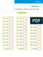 Sumar centenas completas a números de tres cifras