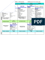 Horario Semana Del 06 Al 10 de Setiembre