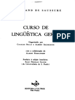 SAUSSURE, Ferdinand de. Curso de Lingüística Geral