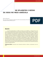 Tratamento de Efluentes e Reúso Da Água No Meio Agrícola