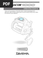 DAIWA:OPERARING MANUAL