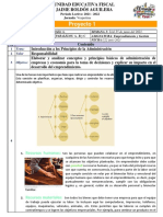 Emprendimiento y Gestión - Introduccion A La Adminstración