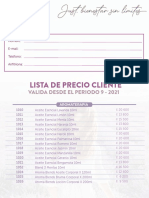 Lista Precios Just CR P9 2021 PVP