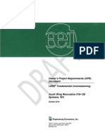 Owner's Project Requirements (OPR) Document Leed Fundamental Commissioning