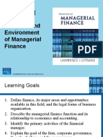 The Role and Environment of Managerial Finance