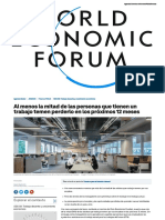 Al Menos La Mitad de Las Personas Que Tienen Un Trabajo Temen Perderlo en Los Próximos 12 Meses - Foro Económico Mundial