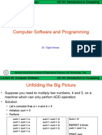 Computer Software and Programming: Dr. Sajid Anwar