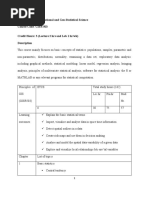 Course Title: Computational and Geo-Statistical Science Course Code: GISR 503 Credit Hours: 3 (Lecture 2 Hrs and Lab 1 HR/WK) Description