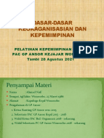 Dasar Kepemimpinan Dan Organisasi Tambi