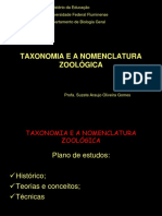 TAXONOMIA E A NOMENCLATURA ZOOLÓGICA3-1