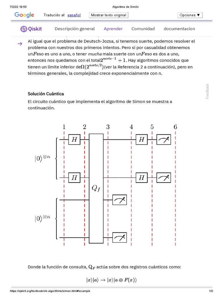 Algoritmo de Simón | PDF | Computación cuántica | Mecánica cuántica