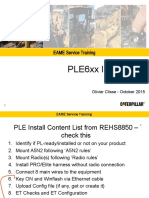 PLE6xx Installation: EAME Service Training