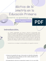 Didáctica de La Geometría en La Educación Primaria. Aurara 2°C