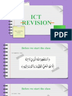 ICT Revision: Here Starts The Lesson!