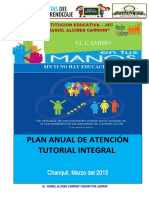 Plan Anual de Atención Tutorial Integral 2015 I.E. Daniel Alcides Carrión