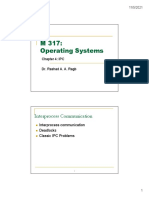 M 317: Operating Systems: Interprocess Communication