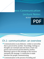 Business Communication PPT Lecture Note