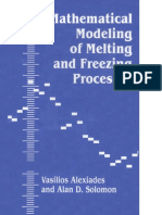 Vasilios Alexiades_ Alan D Solomon - Mathematical modeling of melting and freezing processes (1993, Hemisphere Pub. Corp )