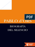 Biografia Del Silencio Pablo DOrs